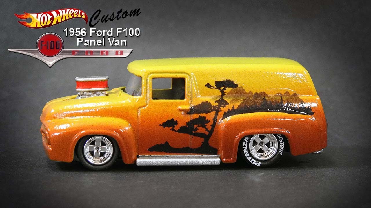 Hot Wheels Custom '56 Ford F100 Panel Van - YouTube