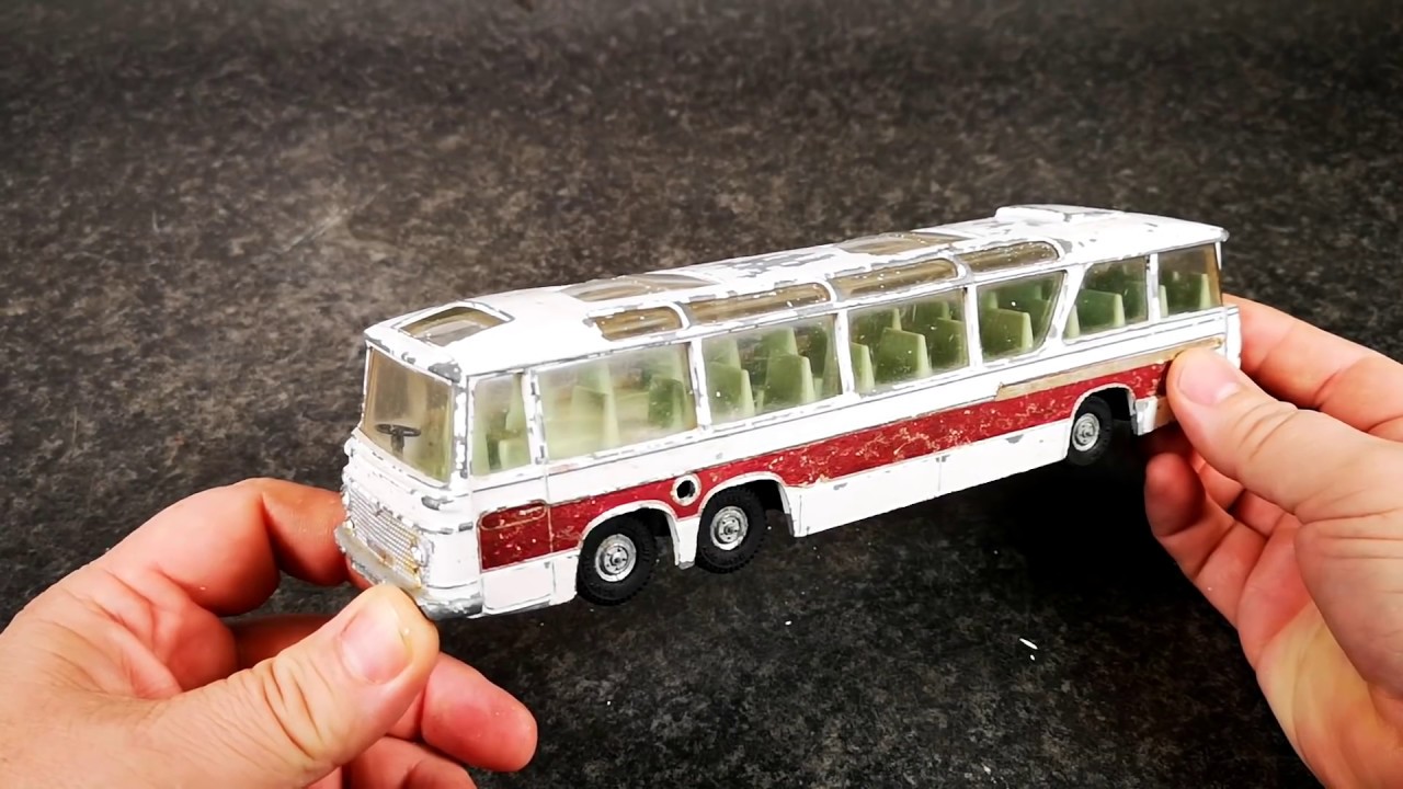 Dinky 1960's Vega Major Coach Custom Restoration - YouTube