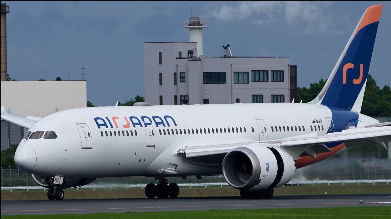 Air Japan Boeing 787-8 JA801A JA803A Landing at Narita 34R | NRT