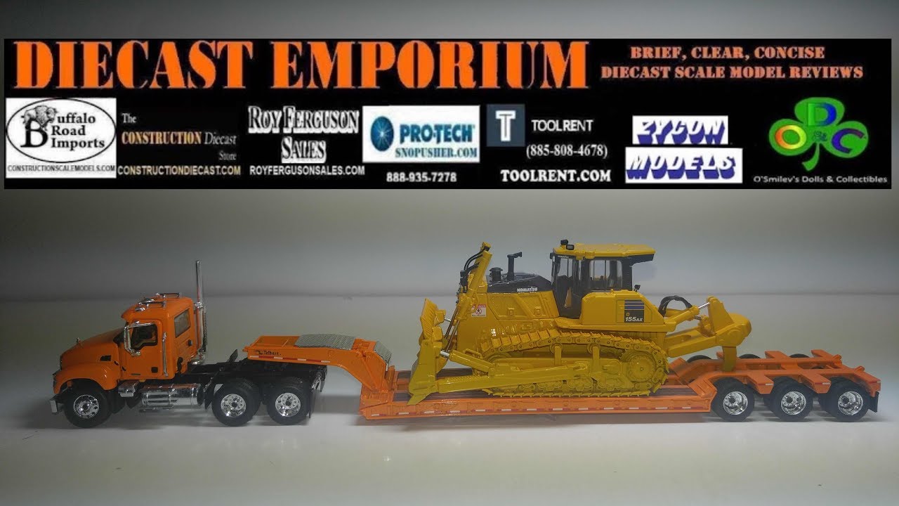 First Gear Komatsu D155AX-8 Crawler Dozer - YouTube