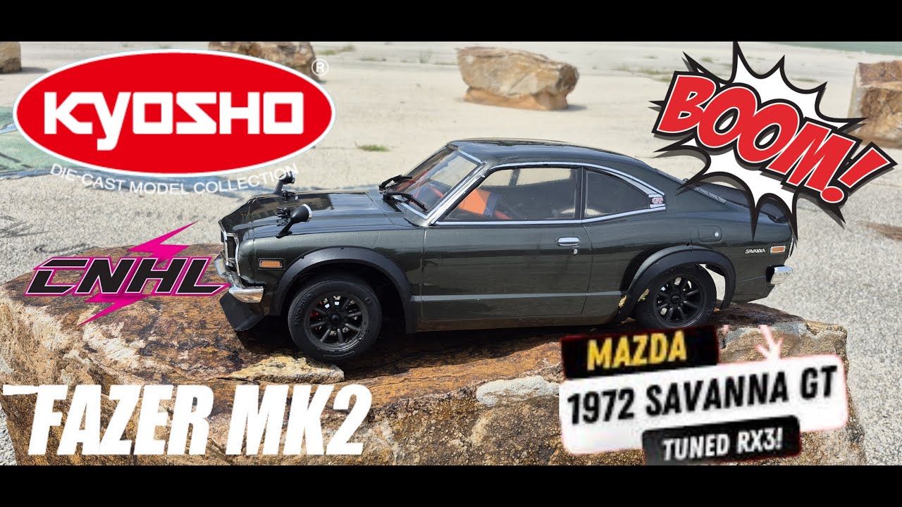 Kyosho FAZER MK2 1972 Mazda Savanna GT Tuned 1/10 Rippin Up The