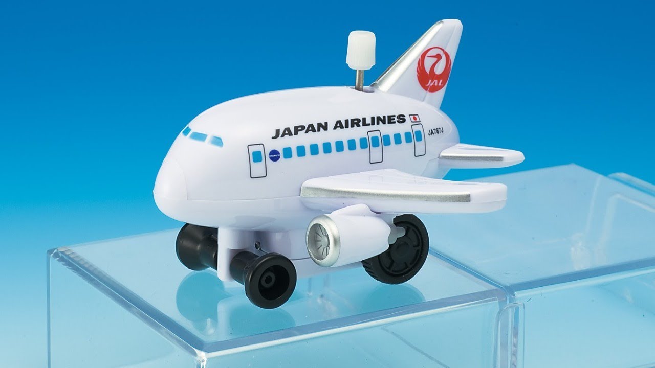 飛行機】くるっぴーJAL【おもちゃ】 - YouTube