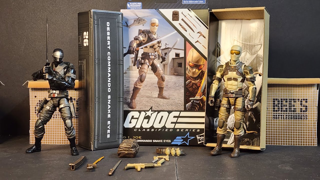 GIJoe Classified Series Desert Commando Snake Eyes - YouTube