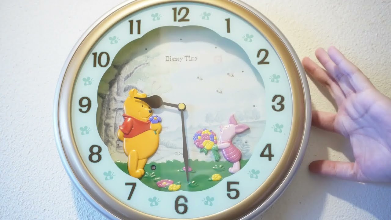 DisneyTime くまのプーさん SEIKO FW547G メロディ時計 - YouTube