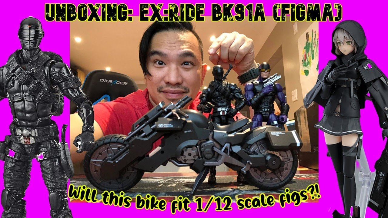 Unboxing Ex:ride BK91A Figma - Will it scale with 1/12 figures