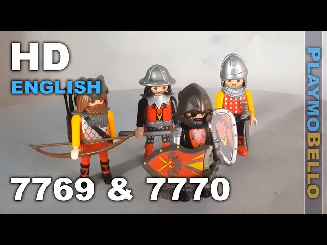 2005) Playmobil 7769 Dragon Knight Captain and 7770 Dragon Knights