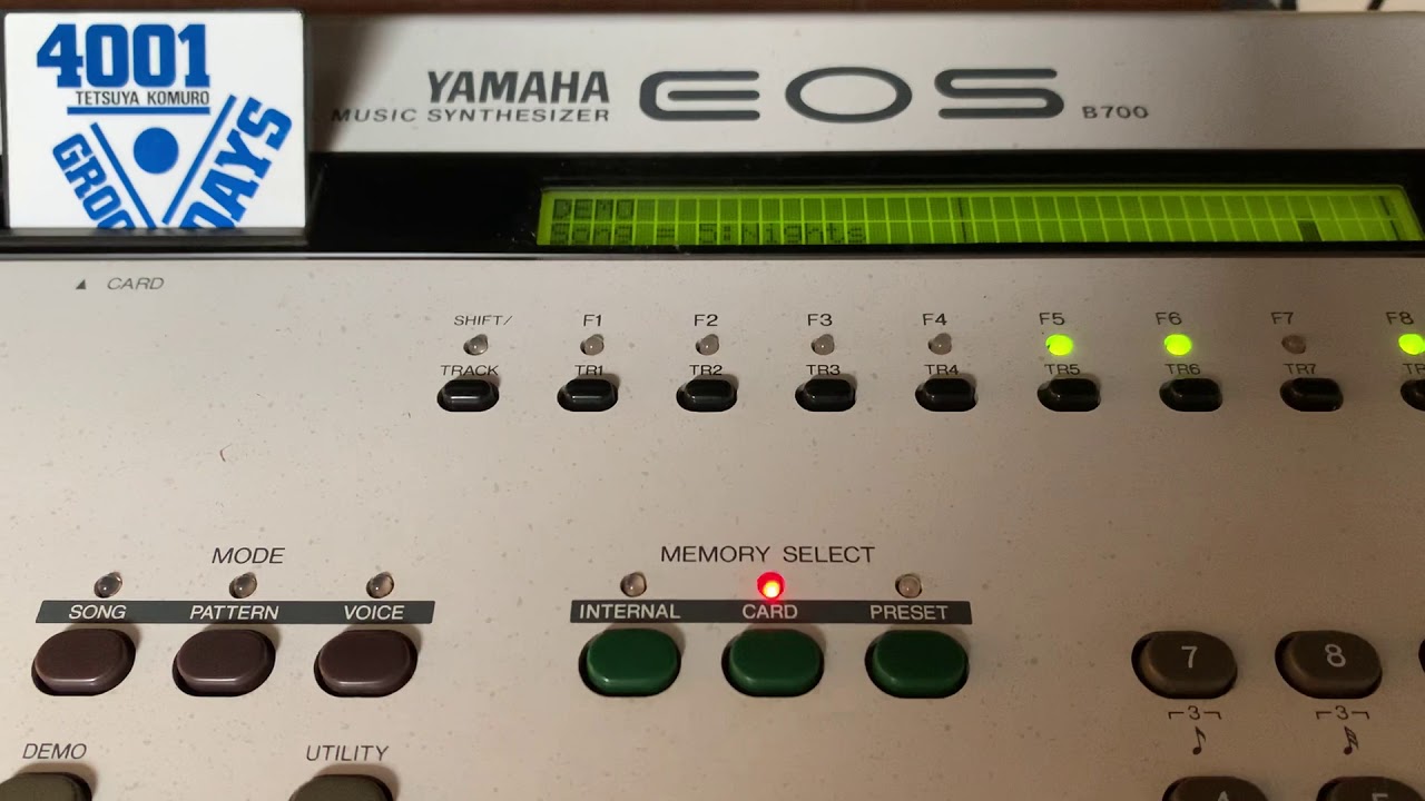 YAMAHA EOS B500 DEMO SONG / VOICE CARD TK3 