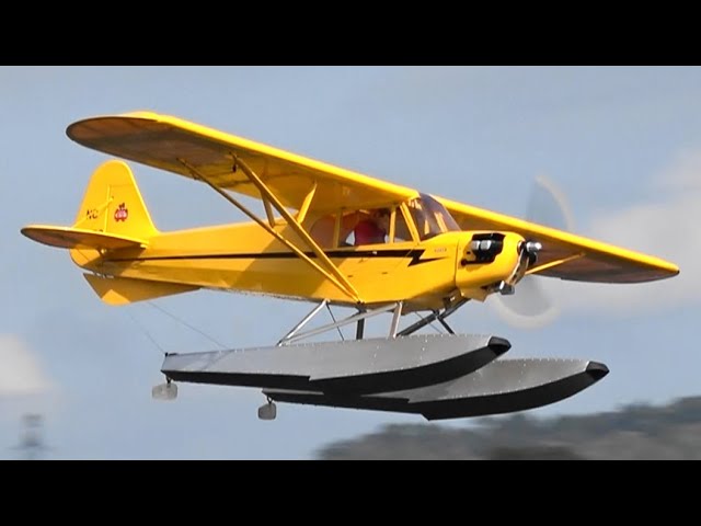 1/4 パイパーカブ水上機 タッチ＆ゴー訓練 | RC seaplane HANGER 9 25