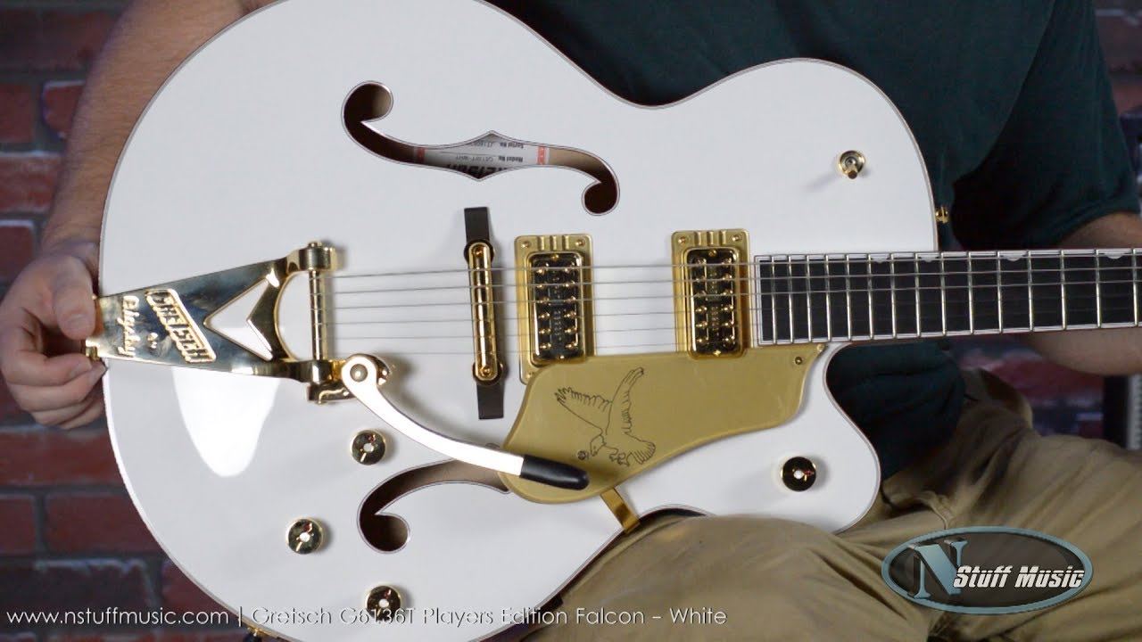 Gretsch G6136T Players Edition Falcon - White - YouTube