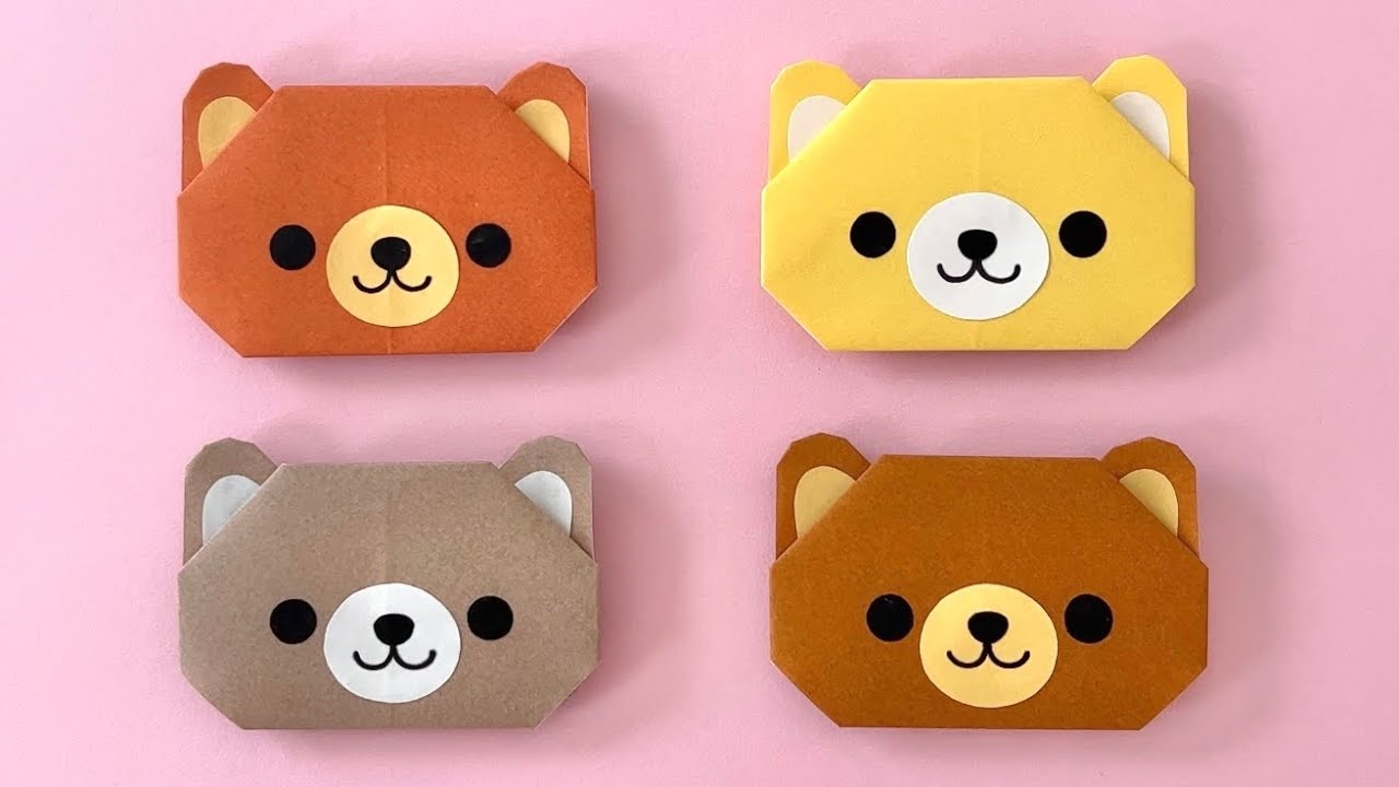折り紙】くまの折り方 ☆1番分かりやすい☆ Origami How to make Bear