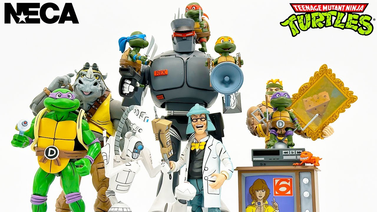 NECA TMNT Evil REX-1 & Accessory Pack Review! - YouTube