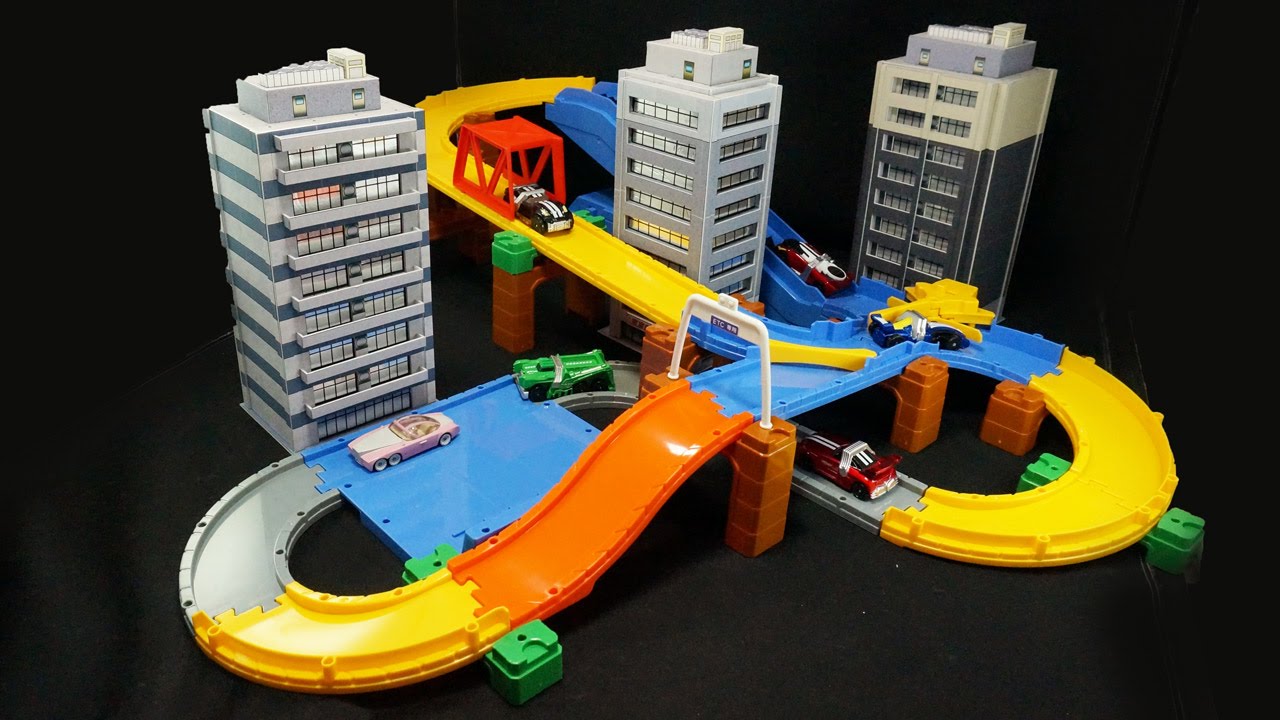 トミカシステム 3ACTION オート高速どうろセット Tomica Tomica system