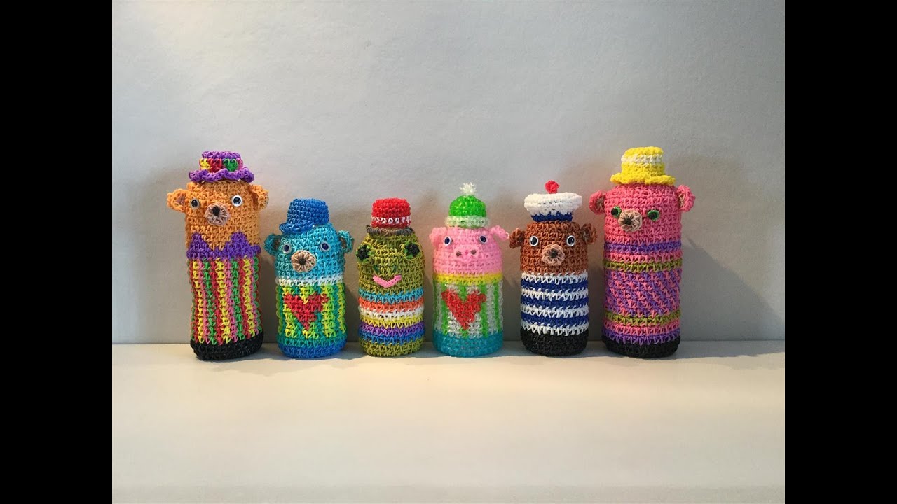 Rainbow Loom レインボールーム くまのペットボトルカバー Housse de
