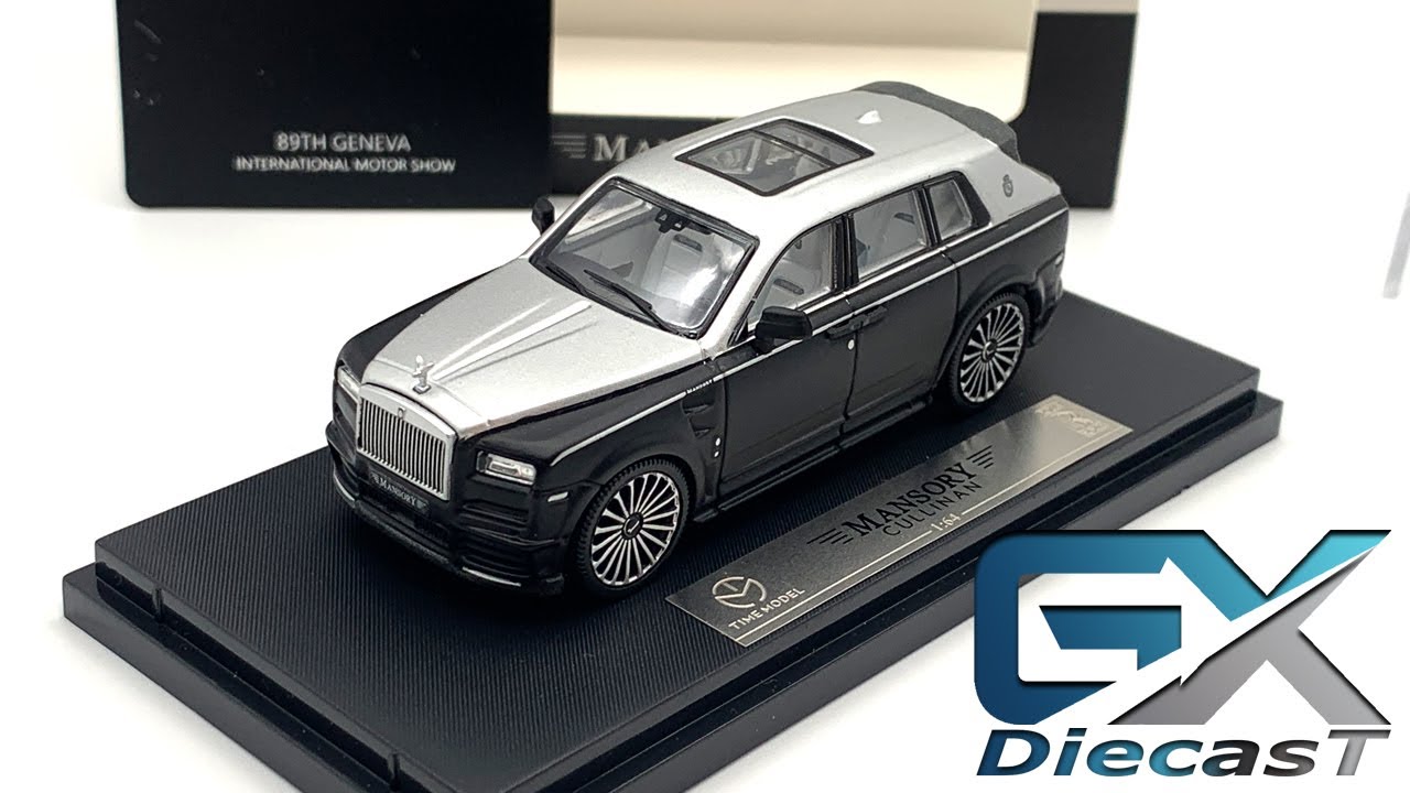 1/64 Time Model MANSORY Rolls-Royce Cullinan (Black-Silver) - YouTube