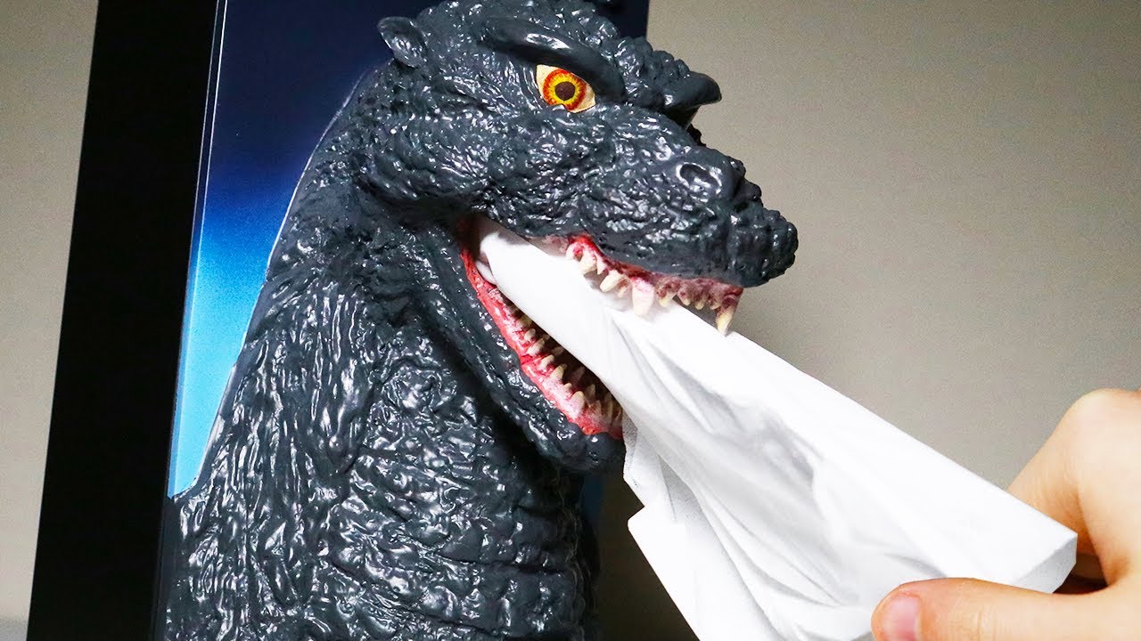 Godzilla Eco-friendly Atomic Breath【tissue dispenser】 - YouTube