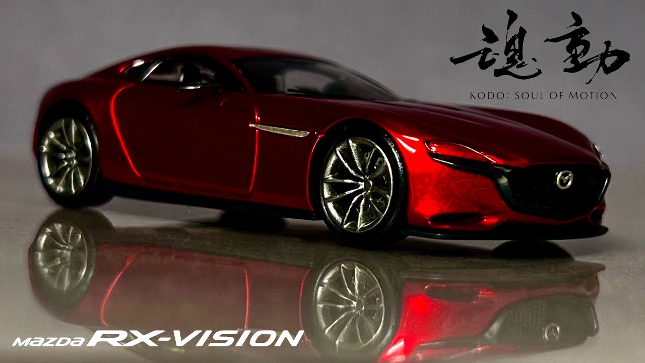KODO Design Mazda RX-VISION Soul Red 1/64 scale diecast model car