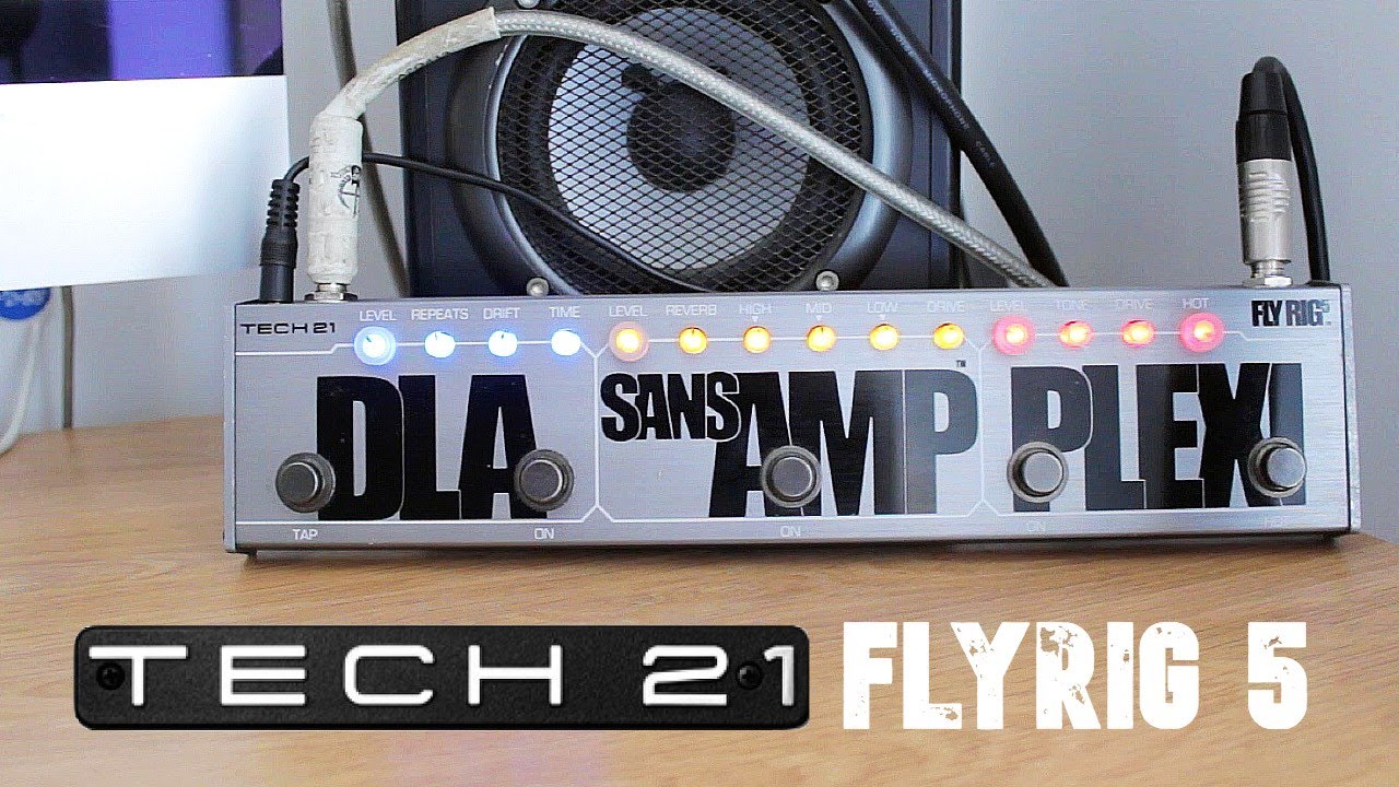 Tech 21 Sansamp FlyRig 5 Guitar Pedal Demo (Direct Sound) - YouTube