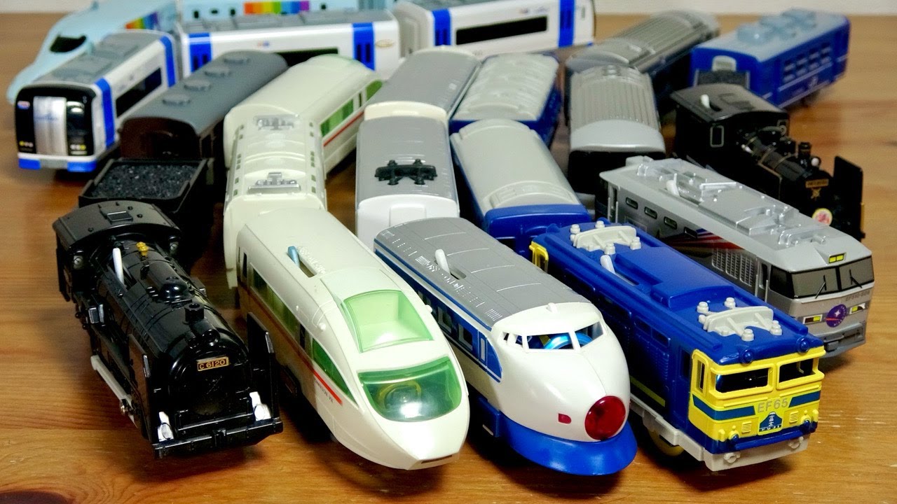 I bought a used Plarail assortment and it was a huge hit! It's the