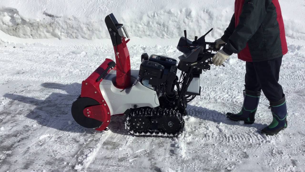 WADO小型除雪機「SXC1070」 - YouTube