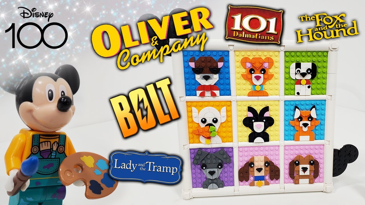 LEGO Disney Review: Dog & Cat Animation Icons (2023 Set 43221