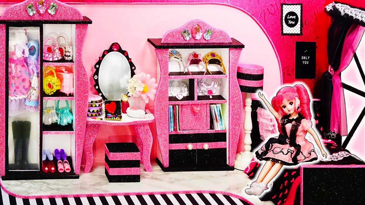 DIY Licca-chan miniature dollhouse❤️ Handmade Licca-chan house