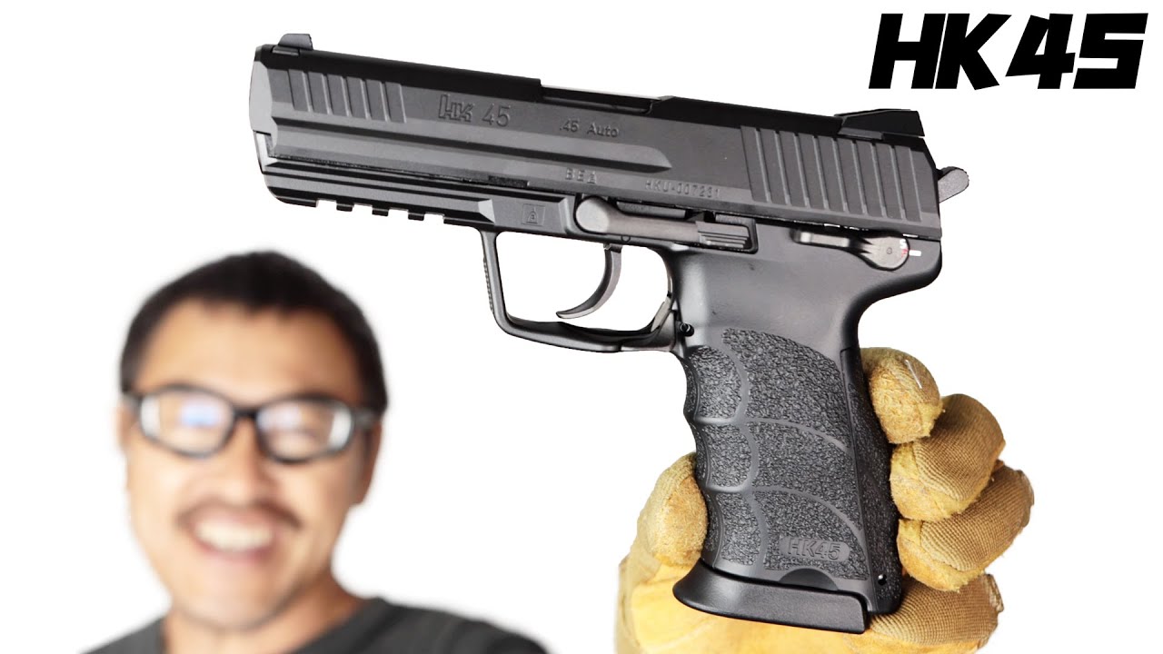 H&K HK45 東京マルイ ガスブローバック ガスガン レビュー - YouTube