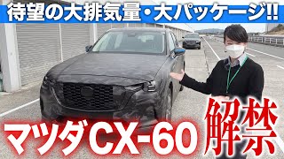 Mazda CX-60] It's a camouflaged car, but we checked out the