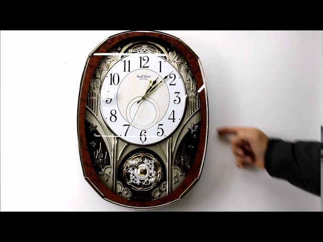 スモールワールド ノエルM 電波からくり掛け時計 4MN513RH23 リズム
