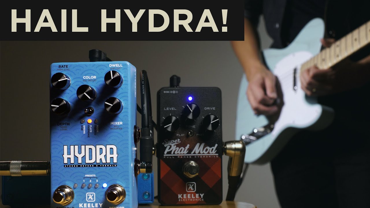 HYDRA Stereo Reverb & Tremolo - Keeley Electronics Guitar Effects