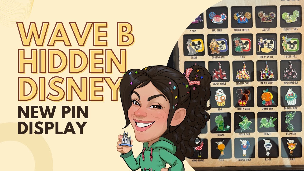 New Hidden Disney Pin Display Boards #pinmeupwednesday - YouTube