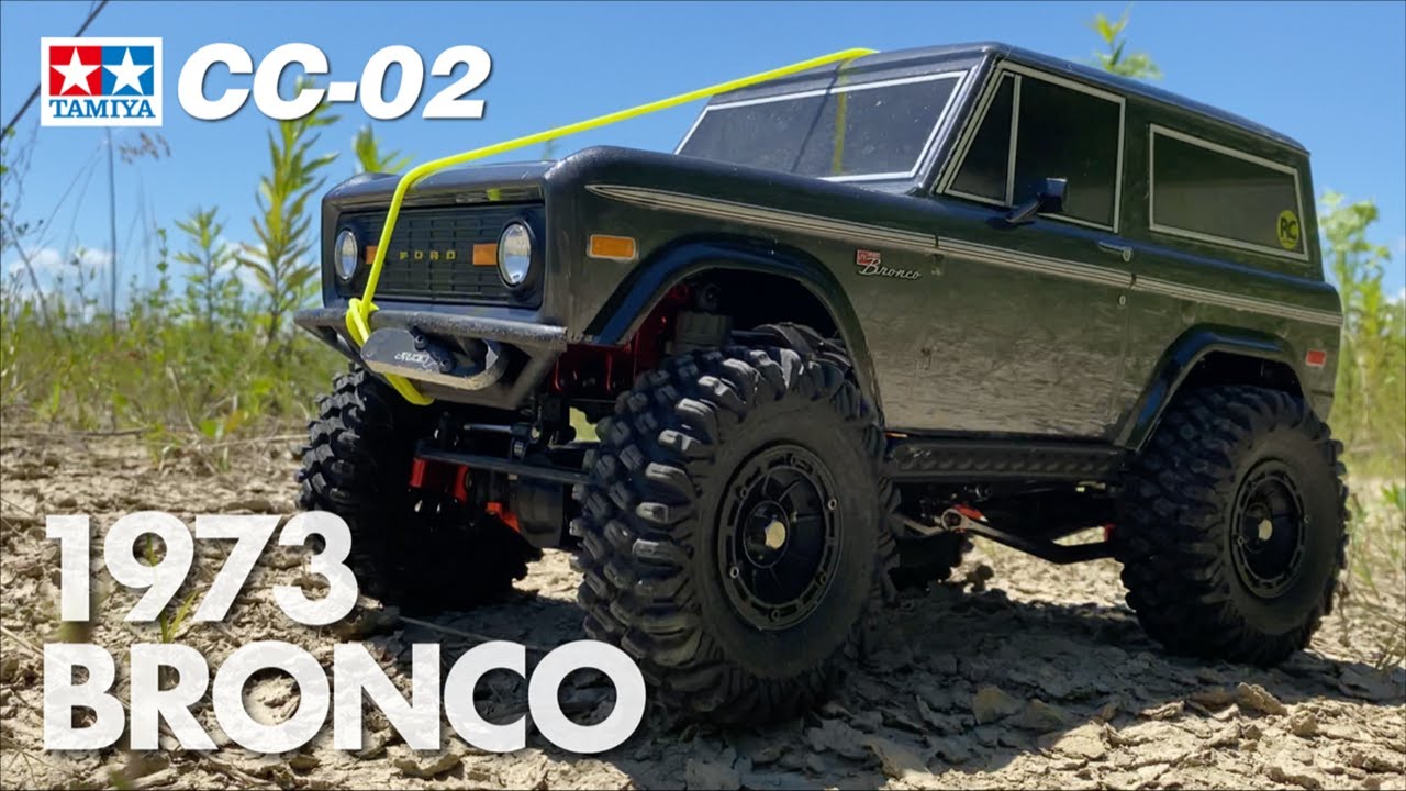 タミヤ】TAMIYA CC-02 1973 BRONCO ブロンコでラジコントレイル - YouTube