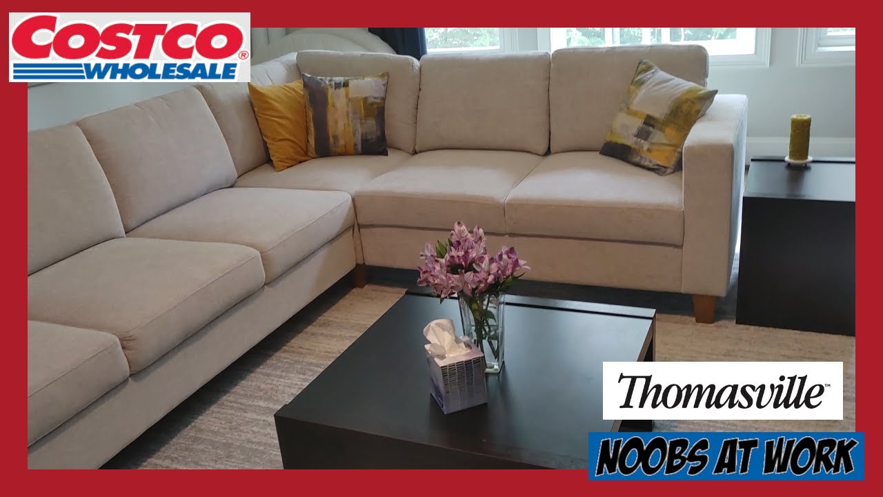 Costco Thomasville Dillard Convertible Sleeper Sectional Details