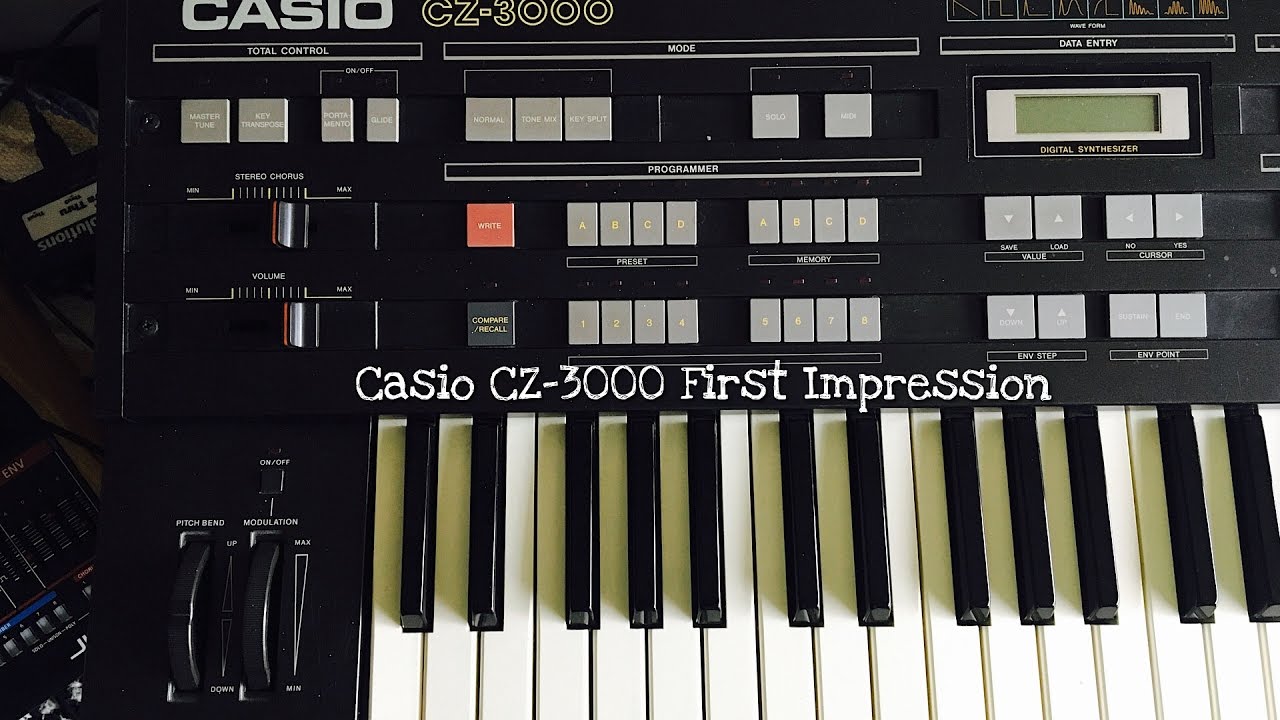Casio CZ 3000 First Impression w/CZ Touch - YouTube