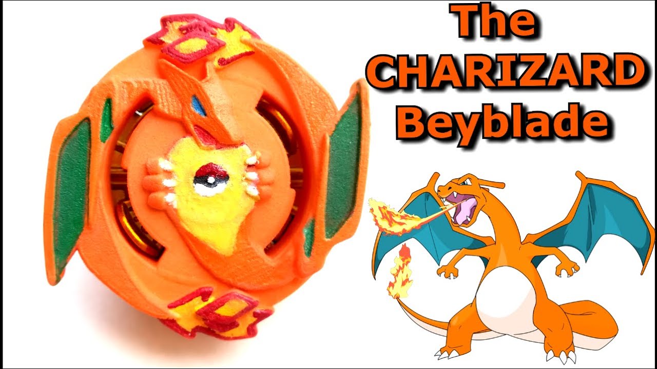 Charizard 10K.Xc Epic PokeBey!! 3D Printed Pokemon Beyblade Burst