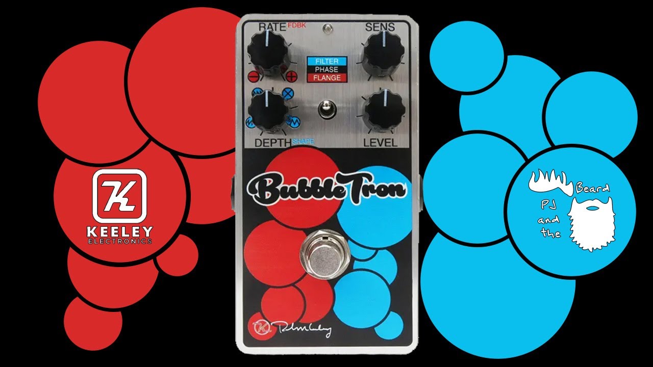 Keeley Bubble Tron Dynamic Flanger/Phaser Pedal Demo - YouTube