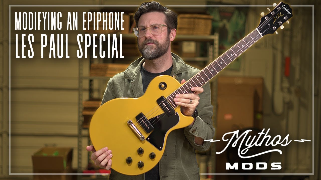 Modifying an Epiphone Les Paul Special | Mythos Mods - YouTube