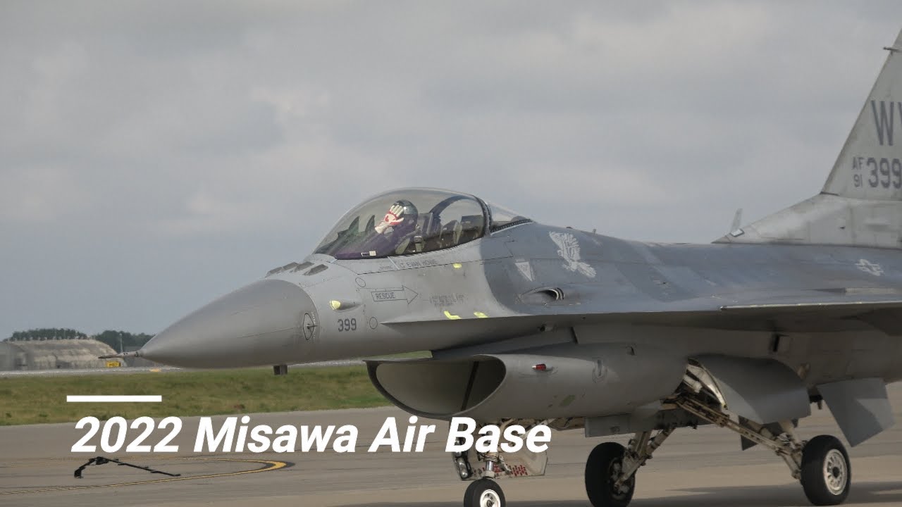 2022 三沢基地航空祭 PACAF F-16 Demo Team ウォークダウンエンジン
