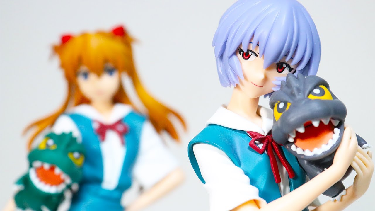 Godzilla×Neon Genesis EVANGELION【REI AYANAMI ASUKA】figure - YouTube