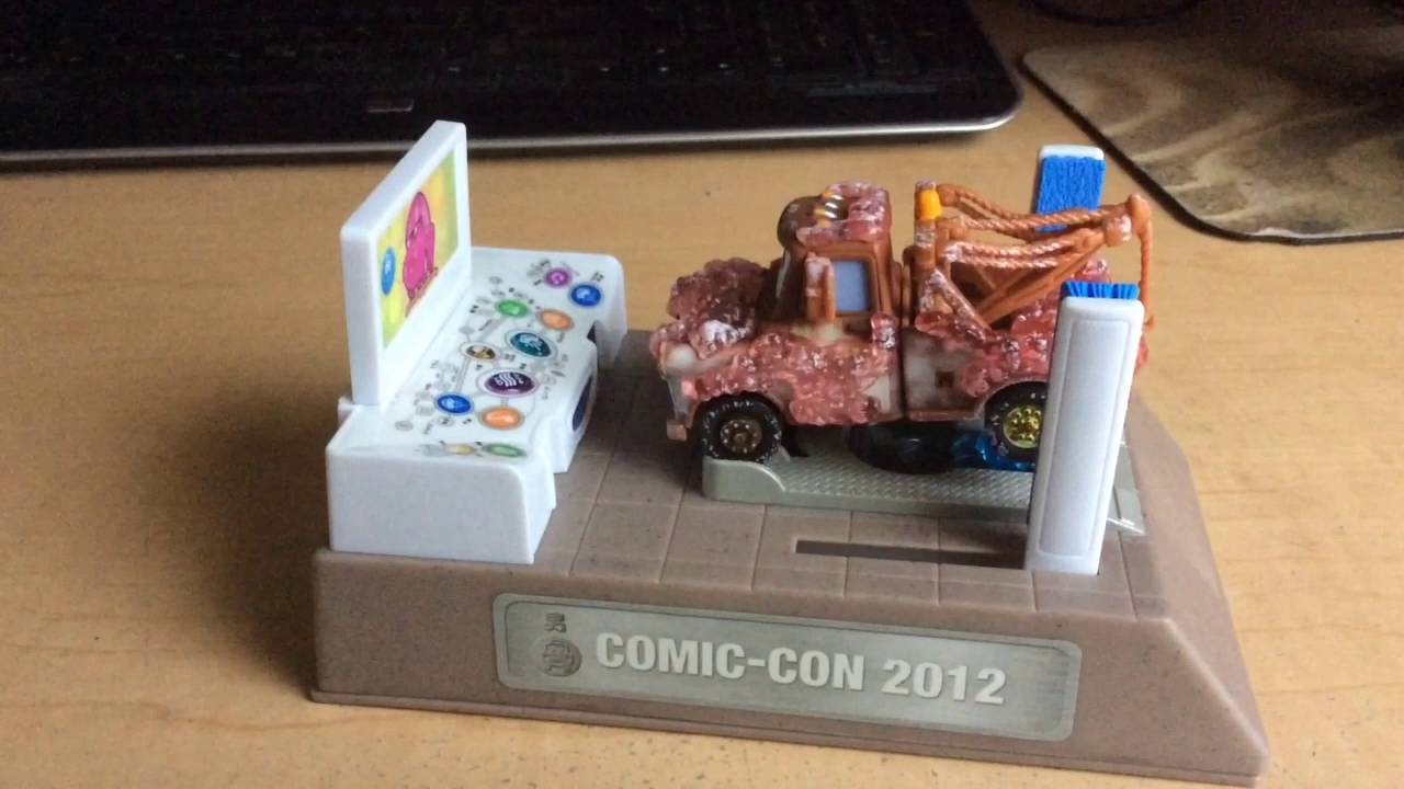 Disney Pixar Cars 2012 SDCC Bathroom Mater - YouTube