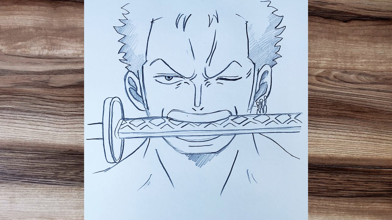 How to draw Zoro step by step | One piece | Easy to draw - YouTube