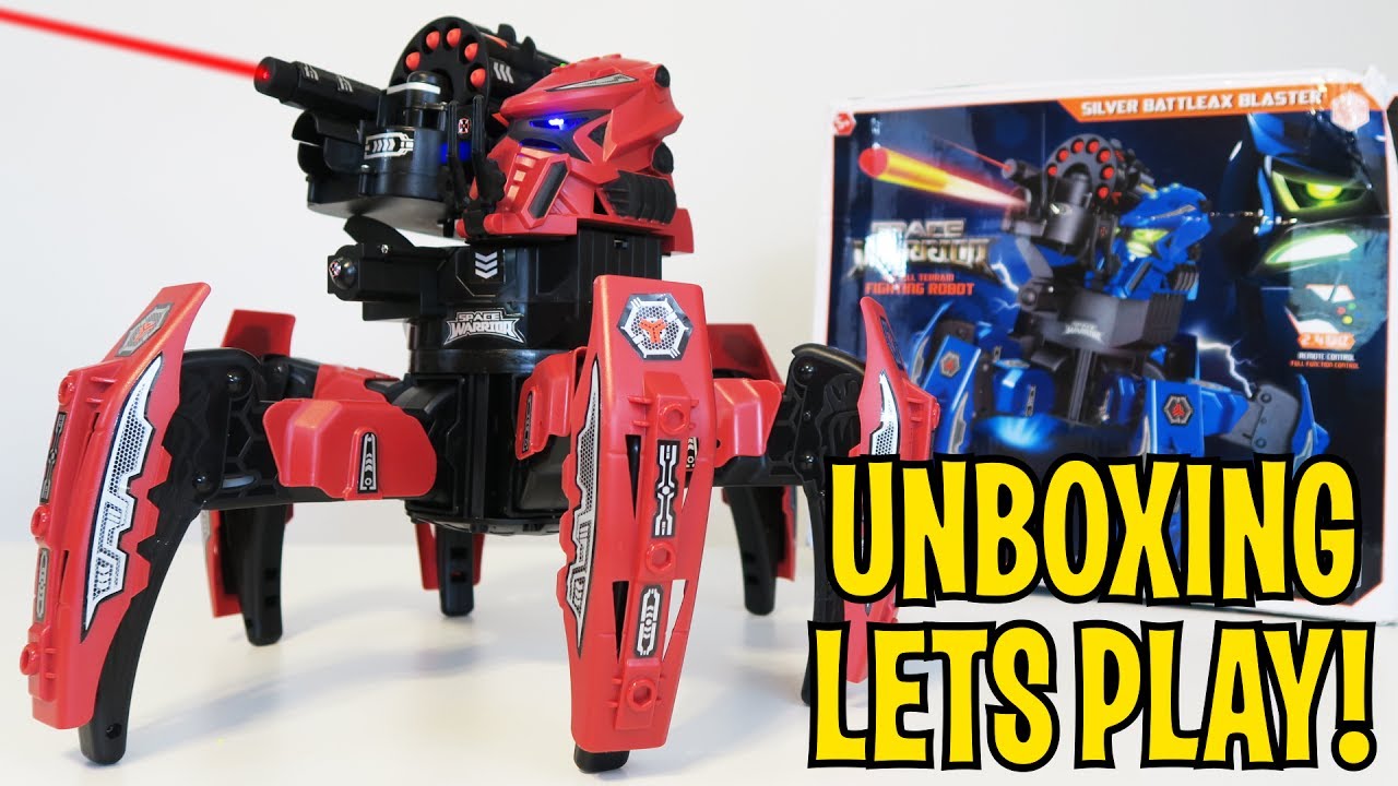 UNBOXING & LETS PLAY - SPACE WARRIOR BATTLE ROBOT - FULL REVIEW