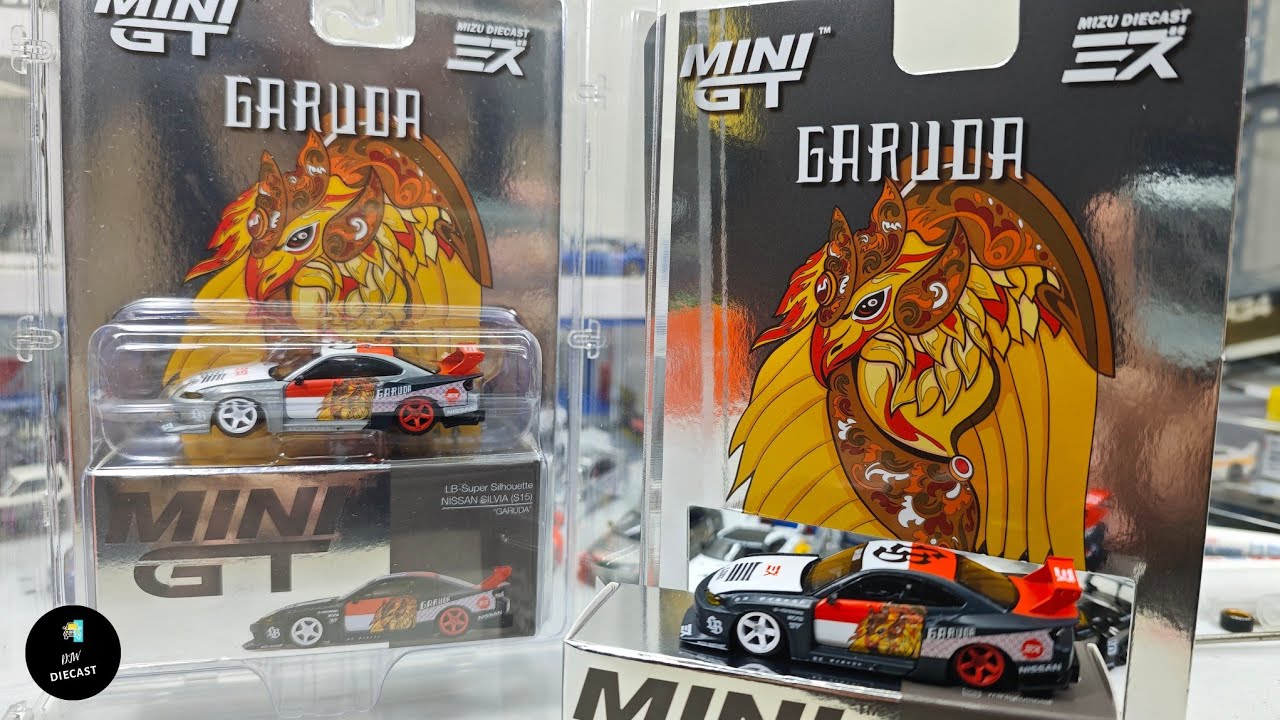 Nissan Silvia S15 LBWK with Garuda Livery by Mini GT x Mizu