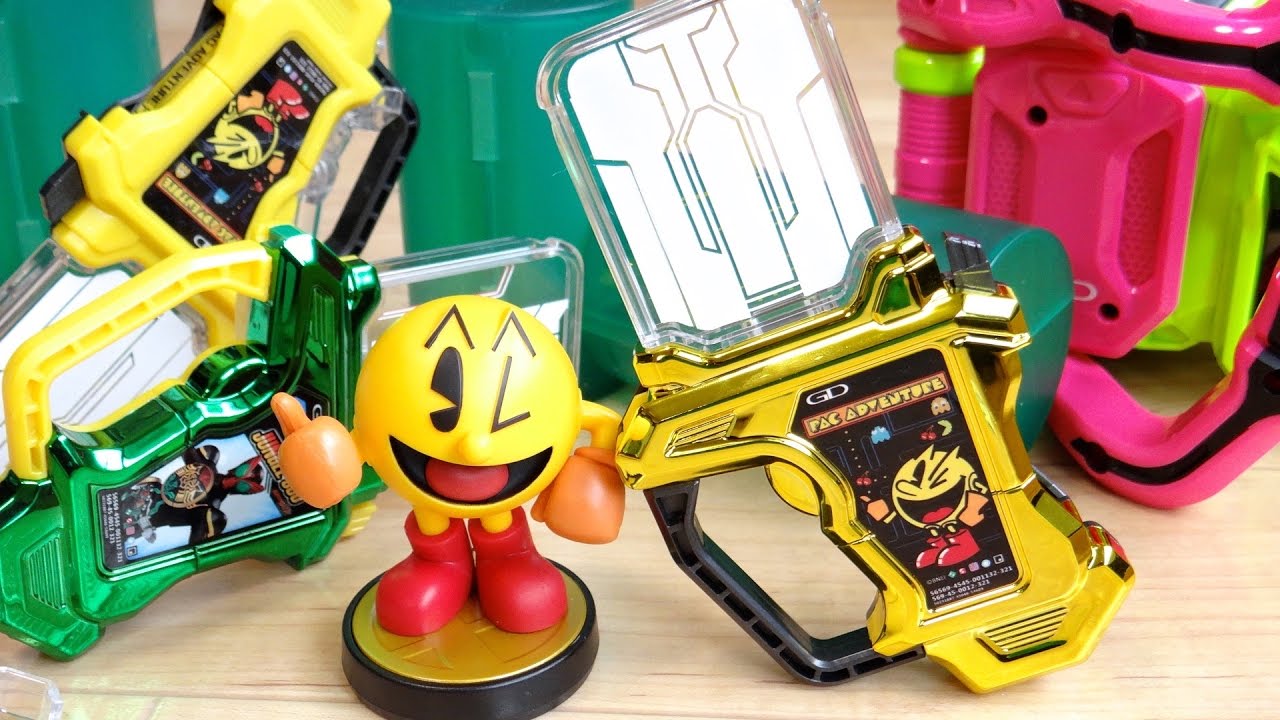 Golden Pac-Man] Gashapon Sound Rider Gashat 06 Complete Set of 4