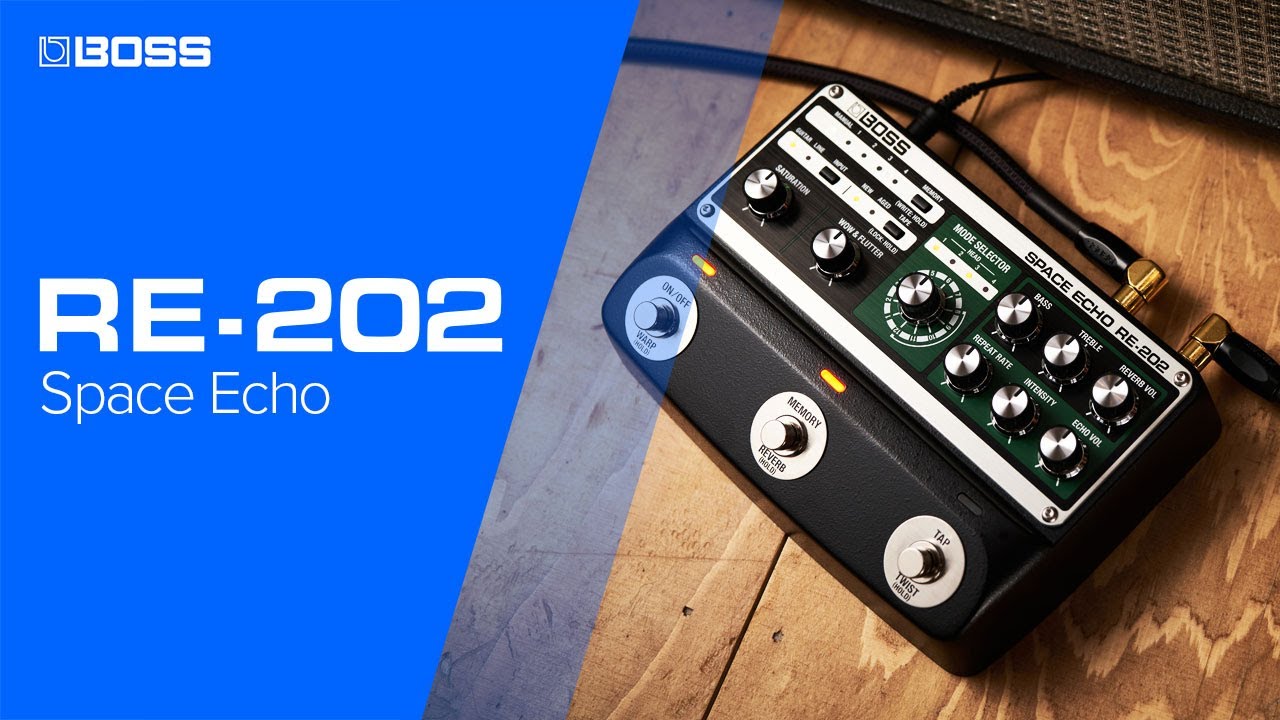BOSS RE-202 Space Echo Effects Pedal Black | Guitar Center