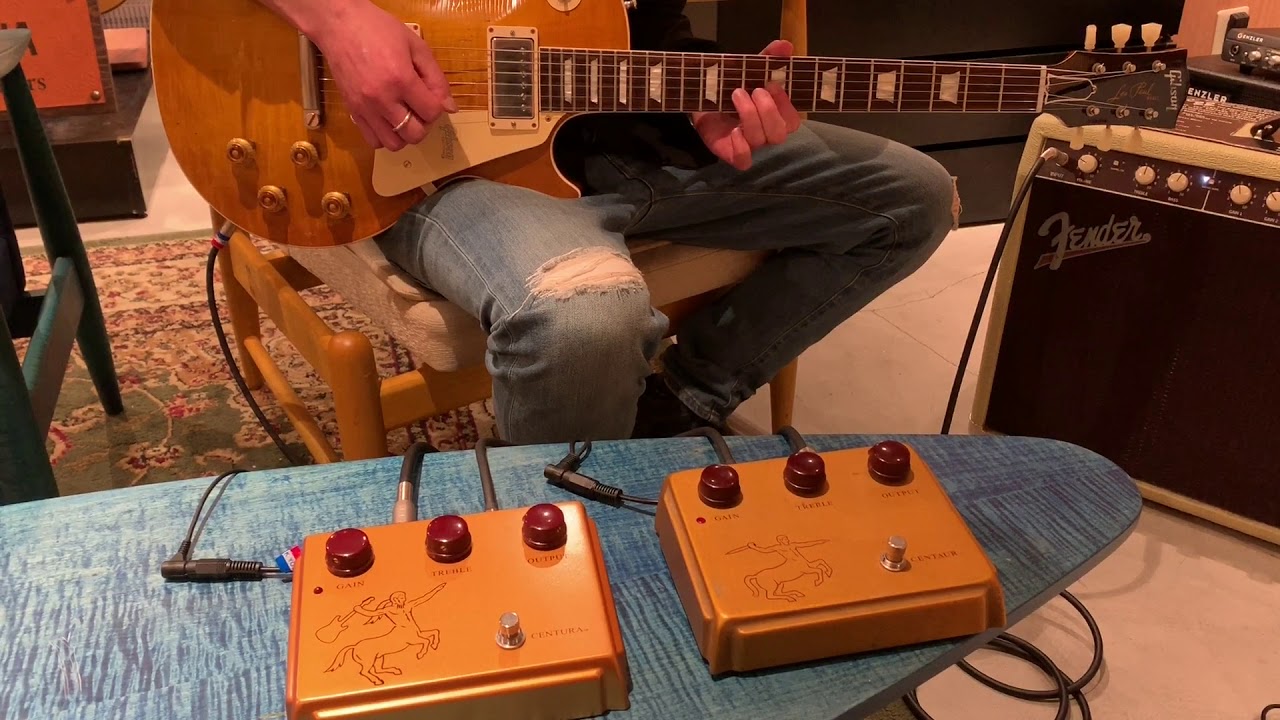 KLON Centaur VS Ceriatone Centura Matte Gold弾き比べ 其の2 - YouTube