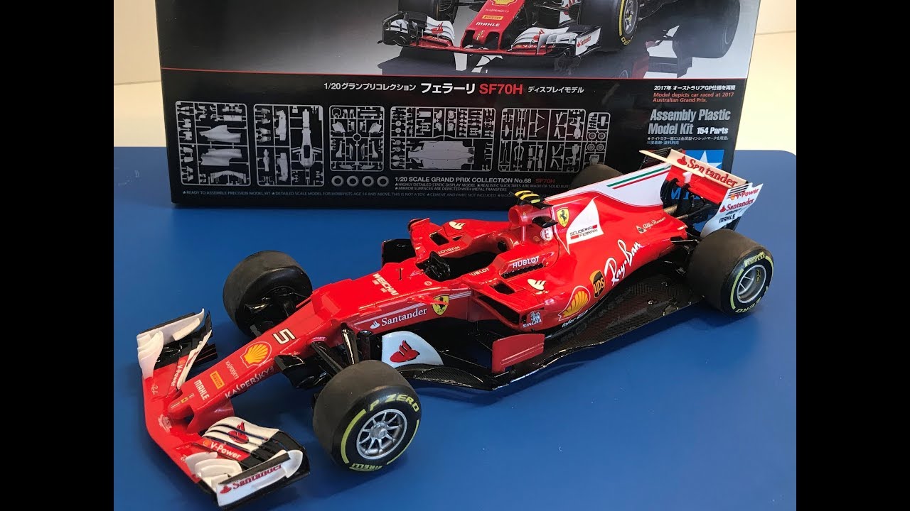 Building the New Tamiya 1/20 FERRARI SF70H Formula One - YouTube