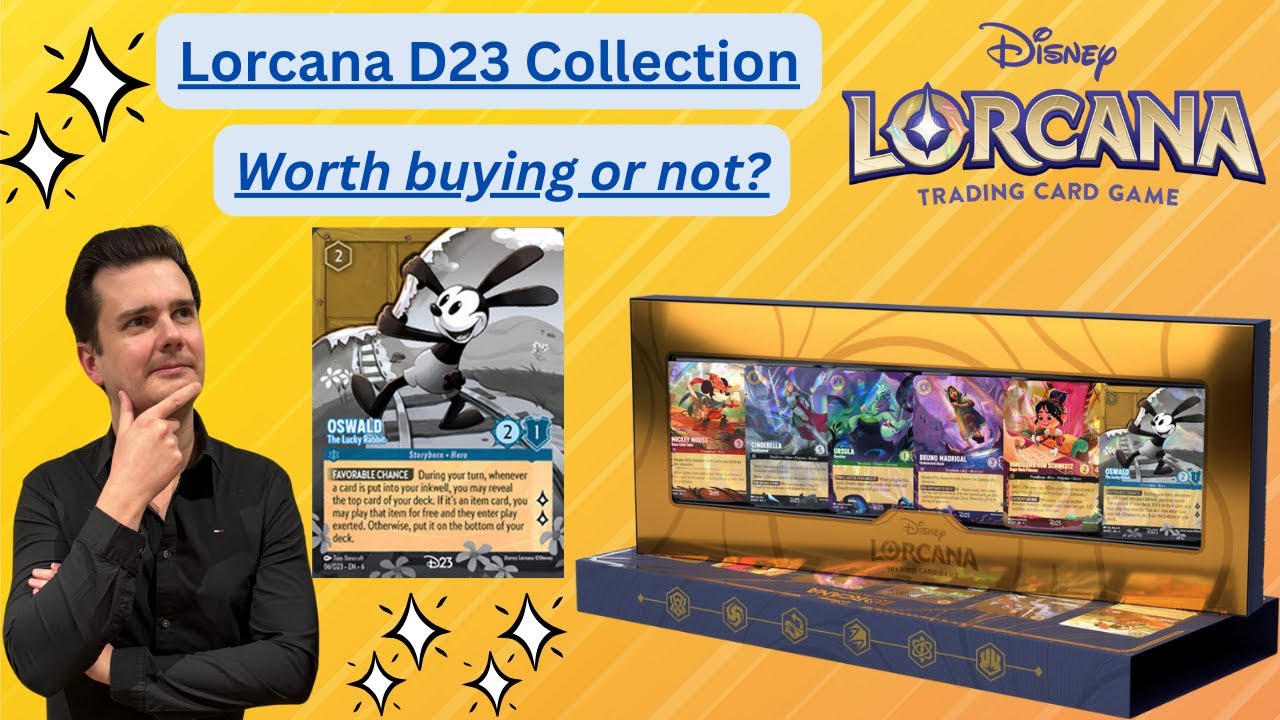 Disney Lorcana Unboxing - D23 Collection - YouTube