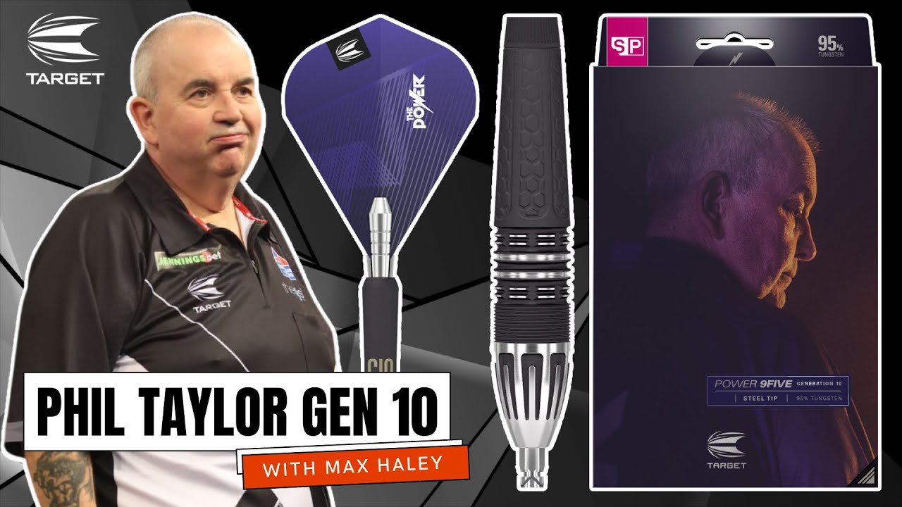PHIL TAYLOR POWER 9FIVE GEN 10 TARGET DARTS REVIEW WITH MAX HALEY