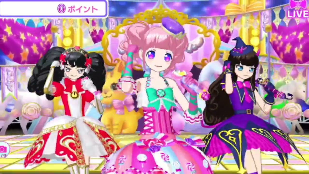プリパラ プロモ ナイトメアイエローコーデ みちる あろま みかん