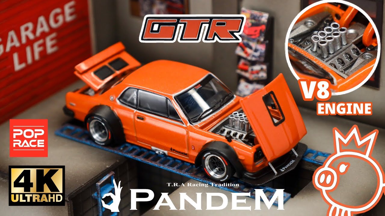 Pop Race 1:64 ‐ Nissan Skyline GT-R 1972 V8 Drift (Hakosuka